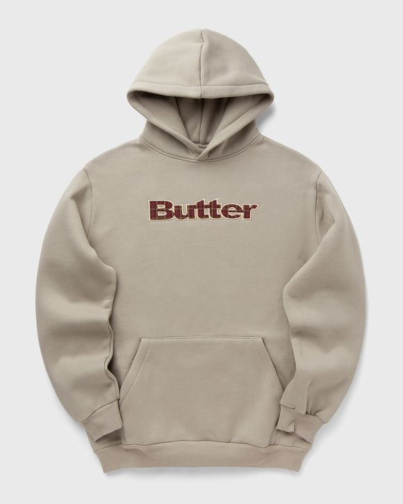 Plaid Logo Applique Pullover Hood