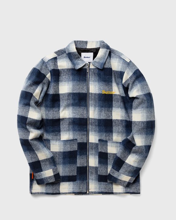 Plaid Zip Thru Overshirt