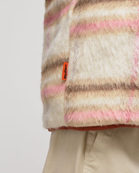 REVERSIBLE HAIRY PLAID VEST