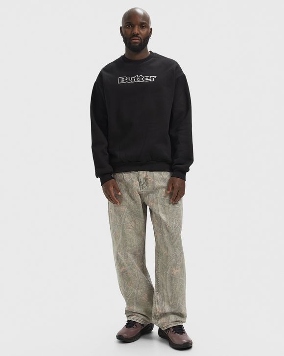 Satin Applique Logo Crewneck