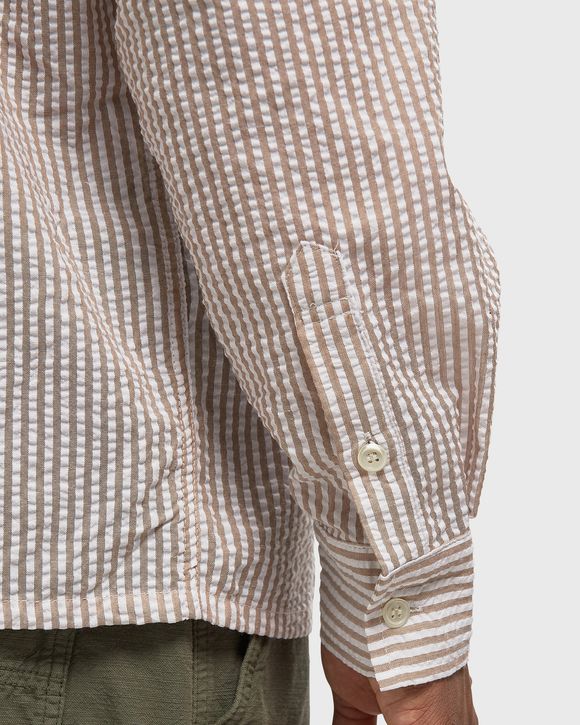 Seersucker Striped Shirt