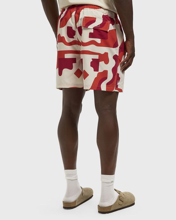 Abstract mountain swim shorts