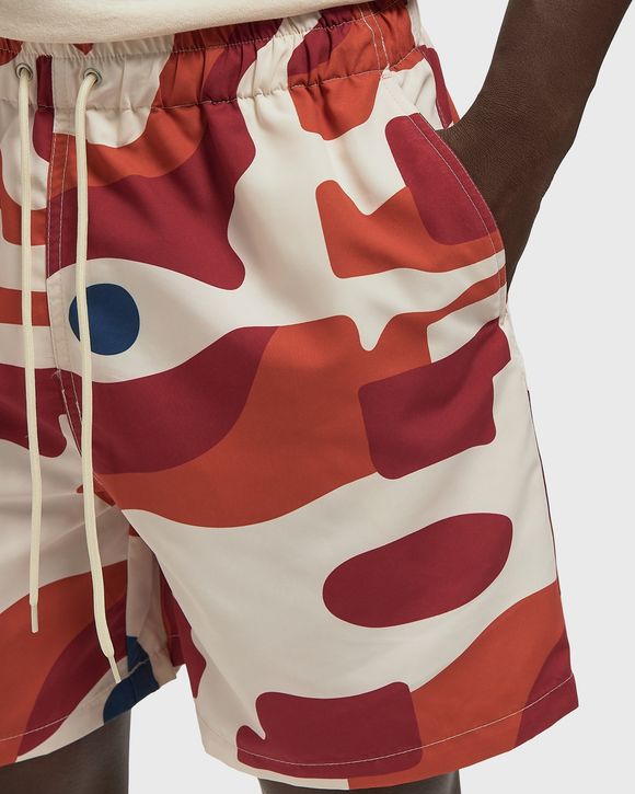 Abstract mountain swim shorts
