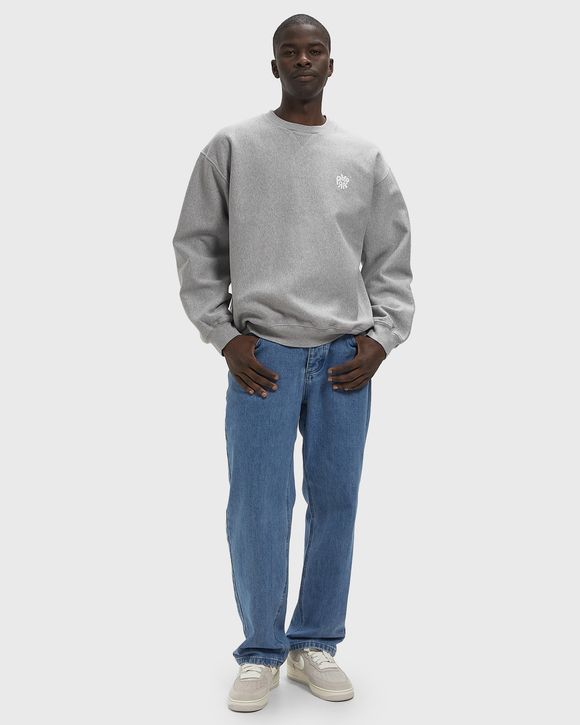 Balloon logo cross-grain crewneck