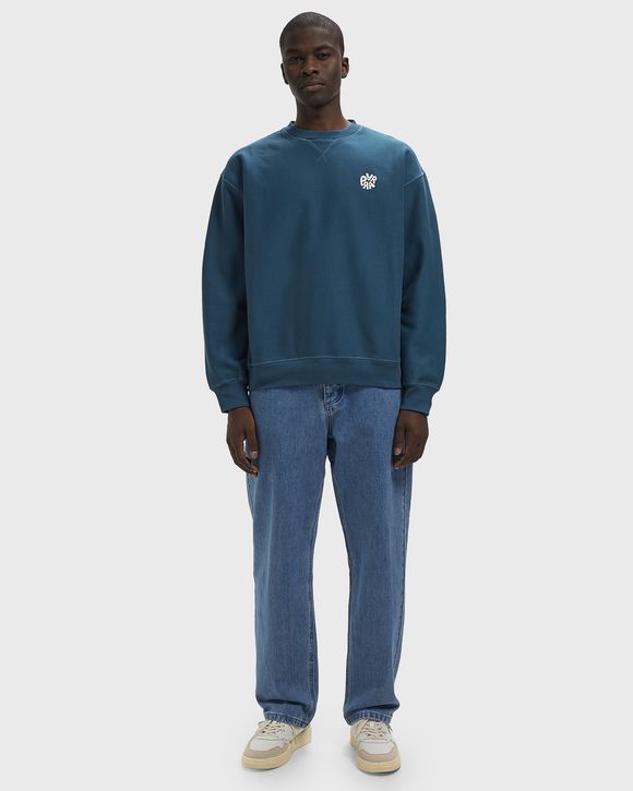 Balloon logo cross-grain crewneck
