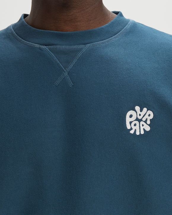 Balloon logo cross-grain crewneck