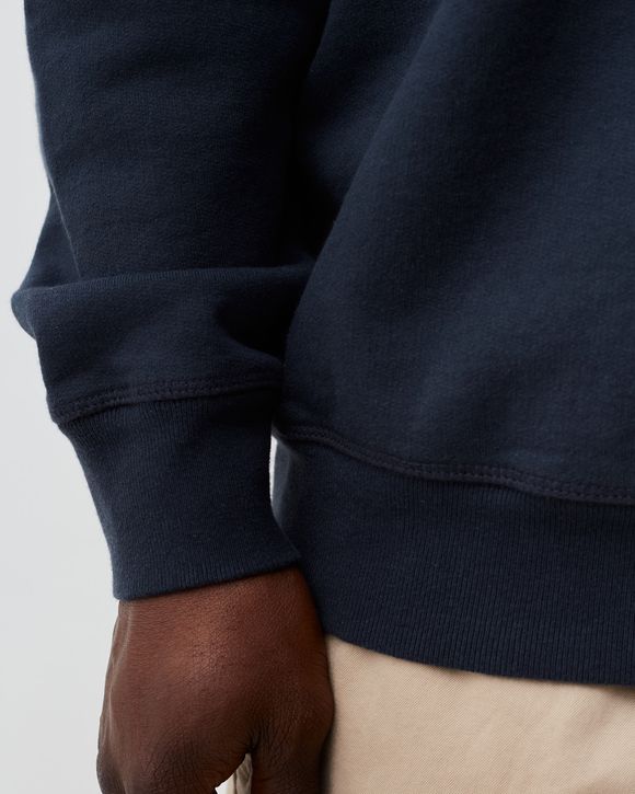 BIRDFACE FONT P HALF ZIP POLO SWEATSHIRT