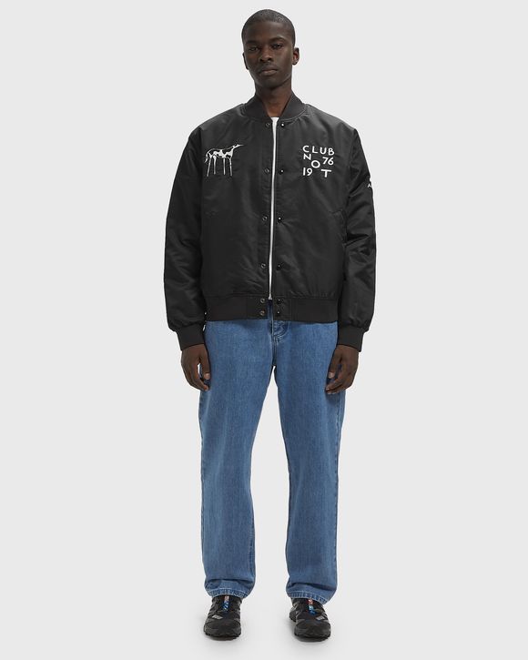 Club not 1976 satin bomber jacket