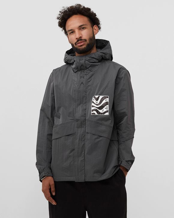 distorted logo jacket