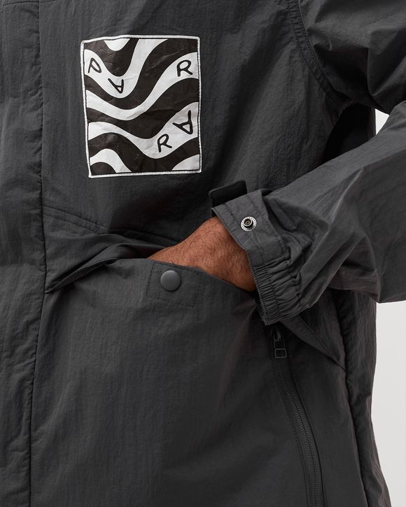 distorted logo jacket