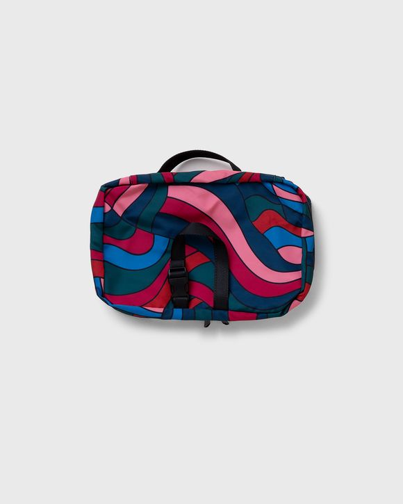 distorted waves toiletry bag