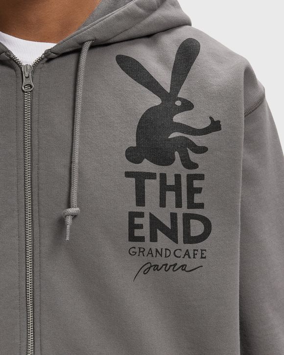 END THE BUNNY ZIP HOODED SWEATSHIRT