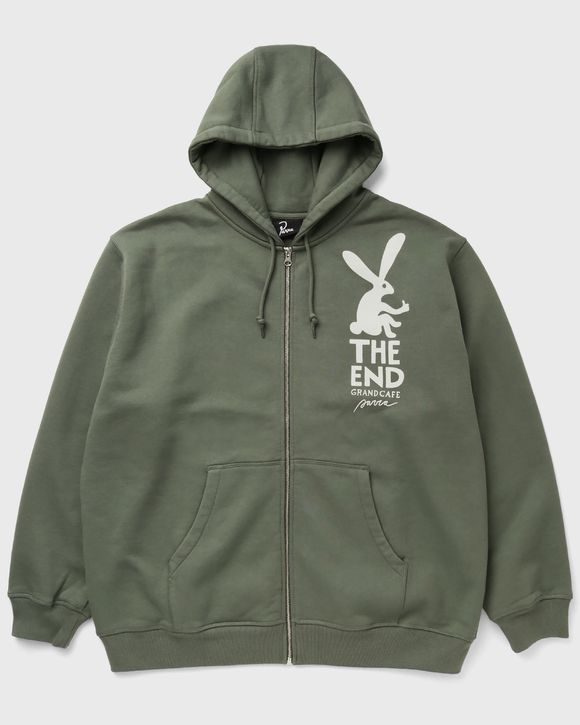 END THE BUNNY ZIP HOODED SWEATSHIRT