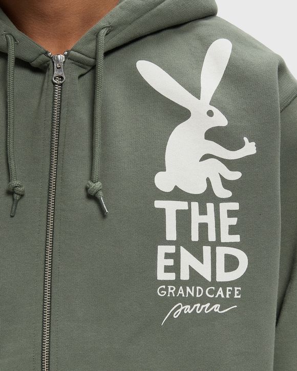 END THE BUNNY ZIP HOODED SWEATSHIRT