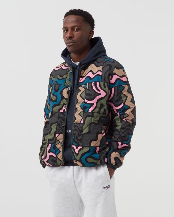 Gem Stone Pattern Quilted Jacket