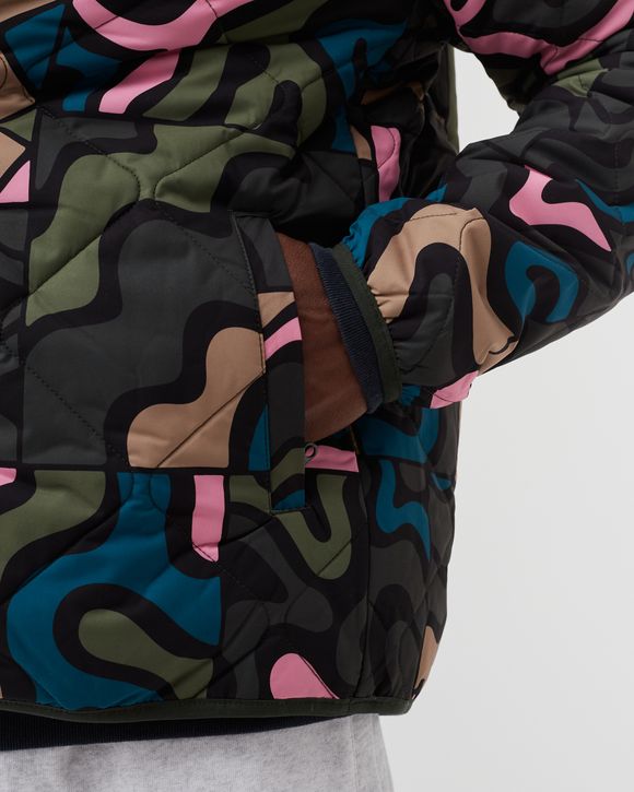 Gem Stone Pattern Quilted Jacket