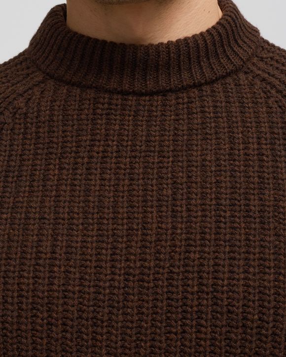 mirrored flag logo knitted pullover