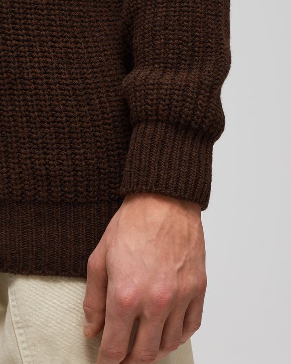 mirrored flag logo knitted pullover