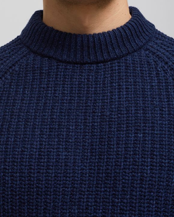 mirrored flag logo knitted pullover