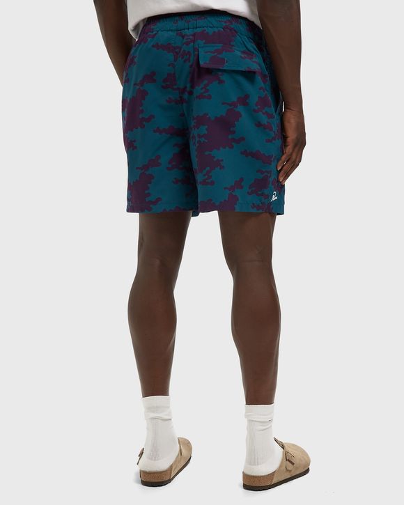 Purple camo man swim shorts