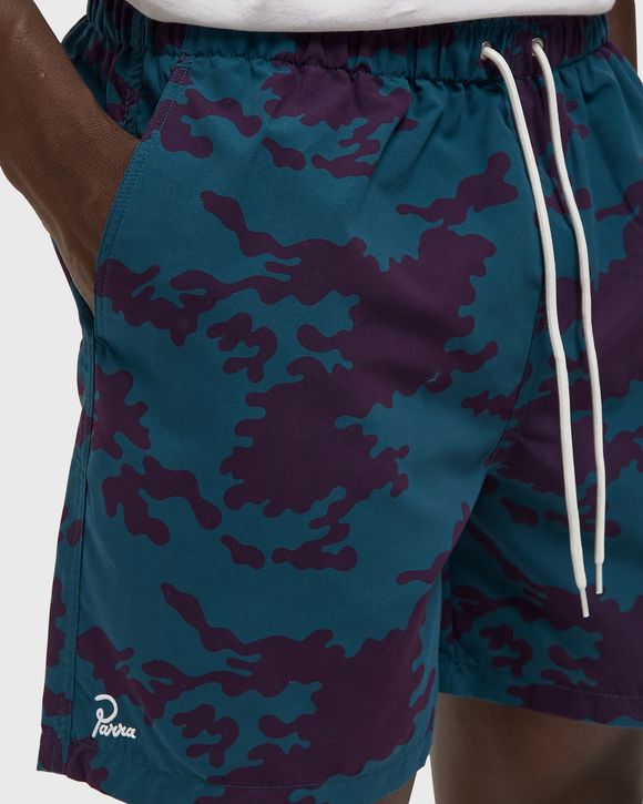 Purple camo man swim shorts