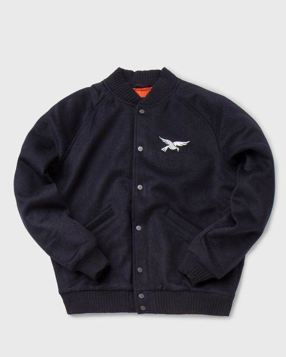 sad pencil wool varsity jacket