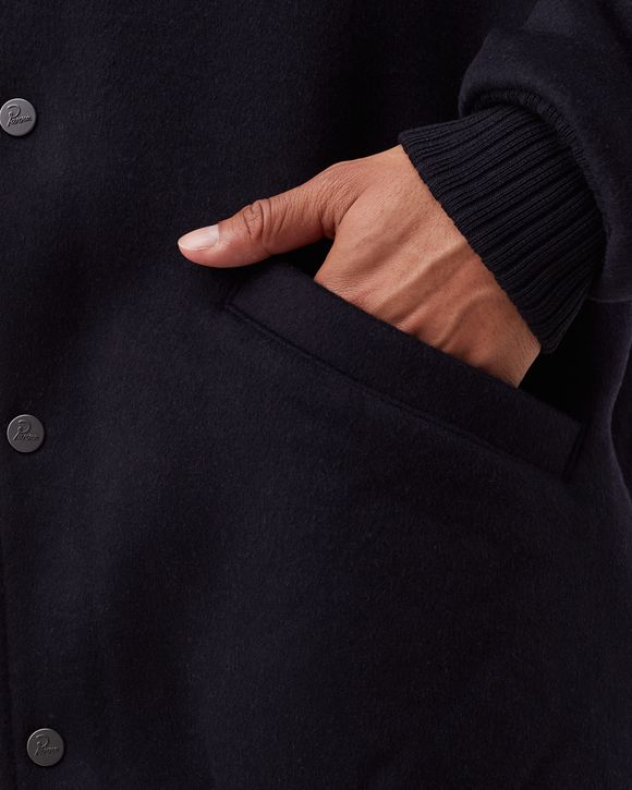 sad pencil wool varsity jacket