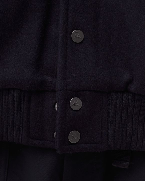 sad pencil wool varsity jacket