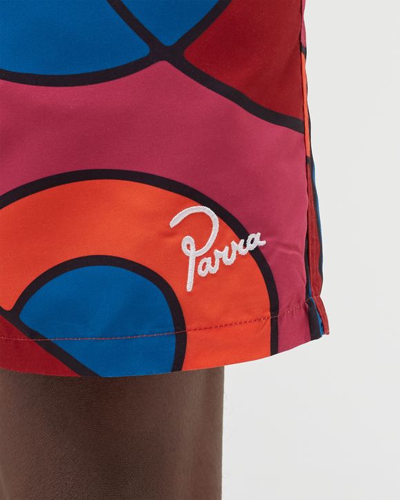 serpent pattern swimshorts