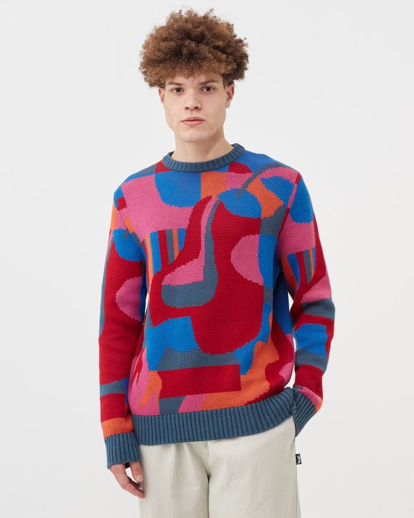 SITTING PEAR PATTERN KNITTED PULLOVER