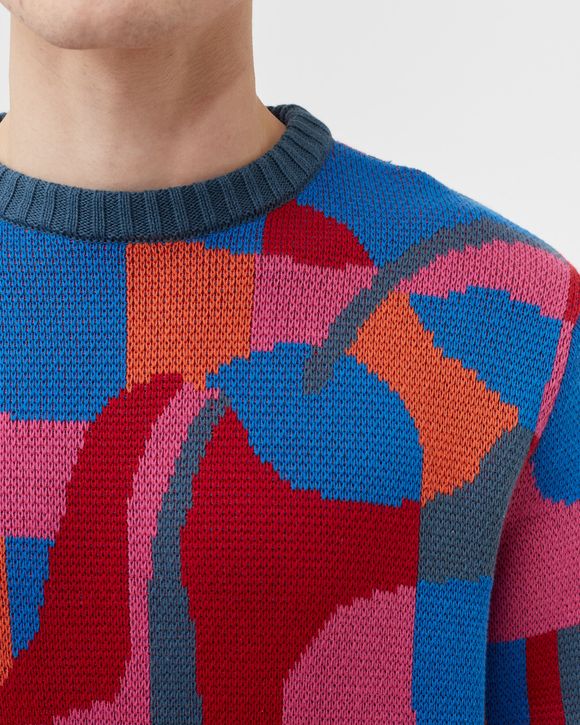 SITTING PEAR PATTERN KNITTED PULLOVER
