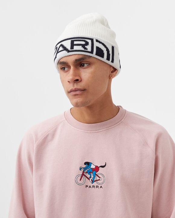 tape logo beanie