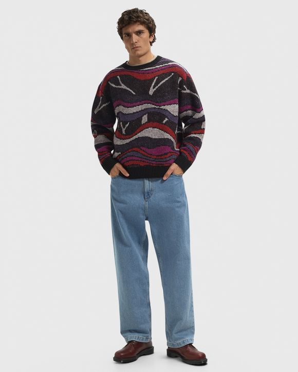 Trunks of trees knitted pullover