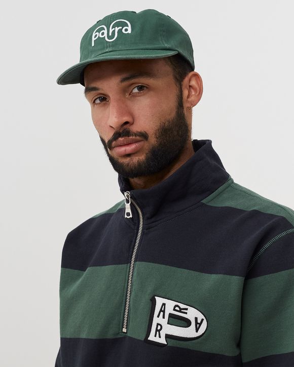 weird logo 6 panel hat