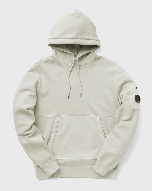 BRUSHED AND EMERIZED DIAGONAL FLEECE HOODIE