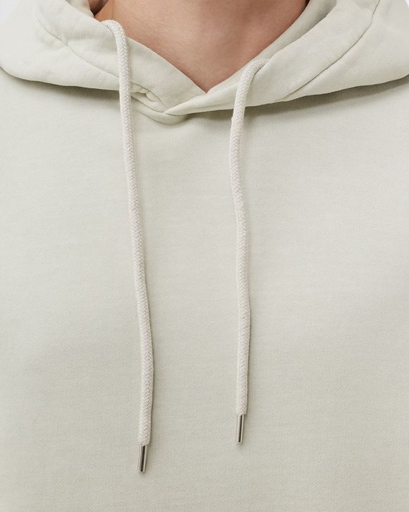 BRUSHED AND EMERIZED DIAGONAL FLEECE HOODIE