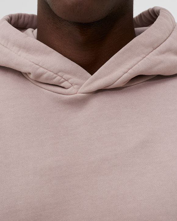 BRUSHED AND EMERIZED DIAGONAL FLEECE HOODIE