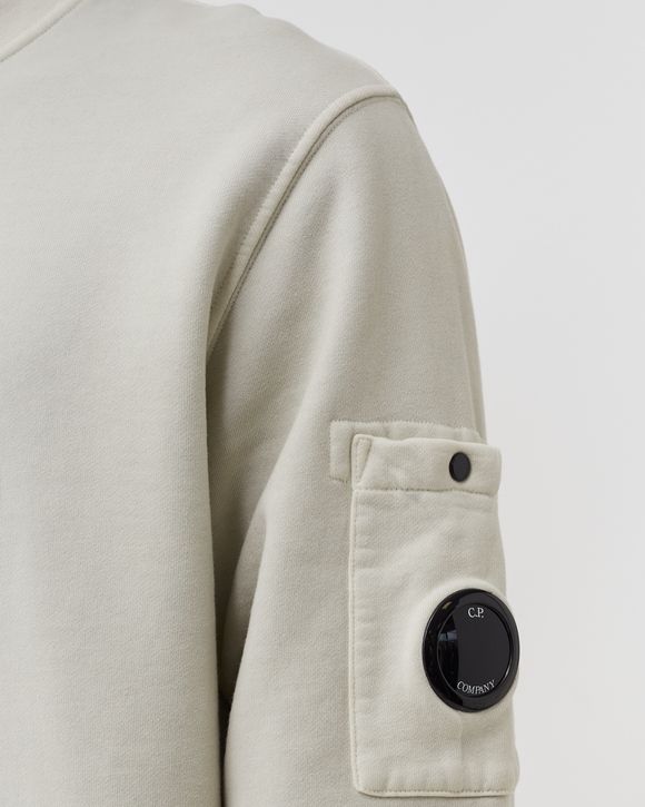 BRUSHED AND EMERIZED DIAGONAL FLEECE SWEATSHIRT