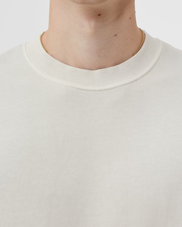 BRUSHED AND EMERIZED DIAGONAL FLEECE SWEATSHIRT