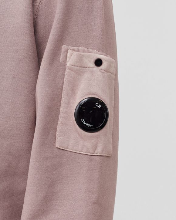 BRUSHED AND EMERIZED DIAGONAL FLEECE SWEATSHIRT