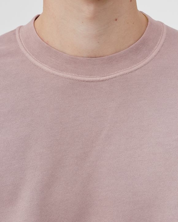 BRUSHED AND EMERIZED DIAGONAL FLEECE SWEATSHIRT