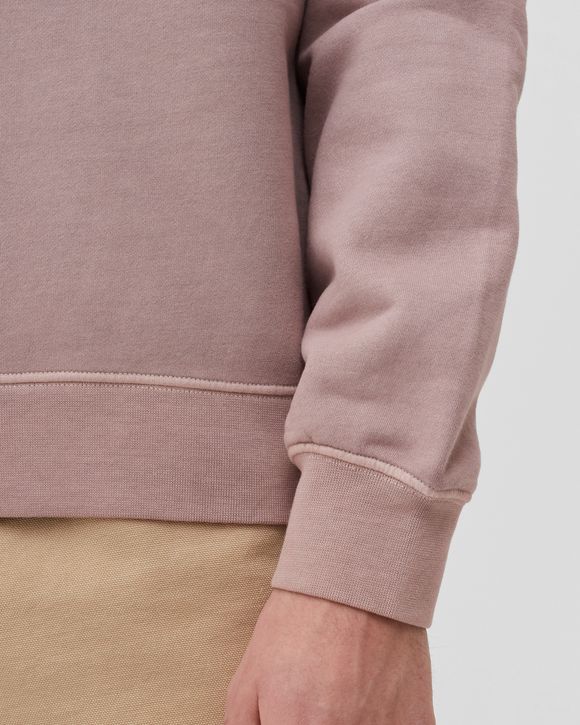 BRUSHED AND EMERIZED DIAGONAL FLEECE SWEATSHIRT