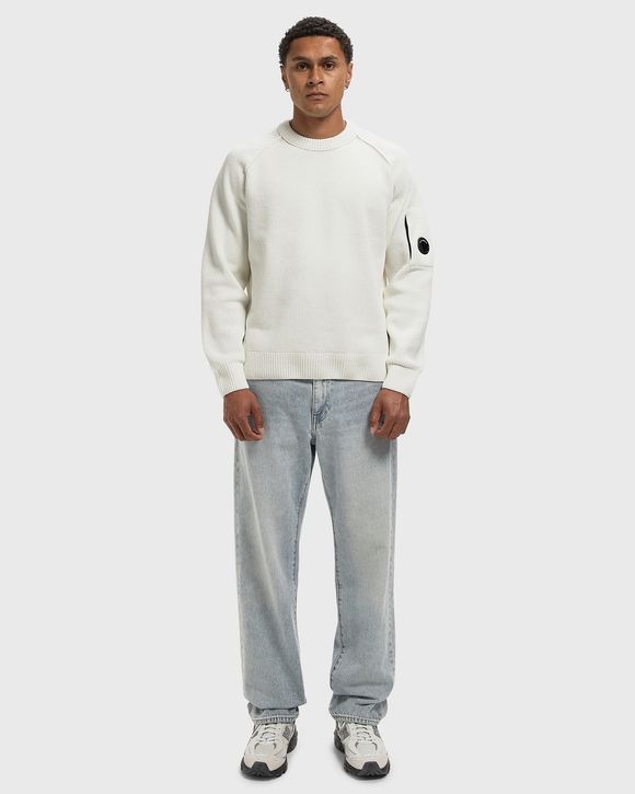 CHENILLE COTTON CREWNECK LENS SWEATER