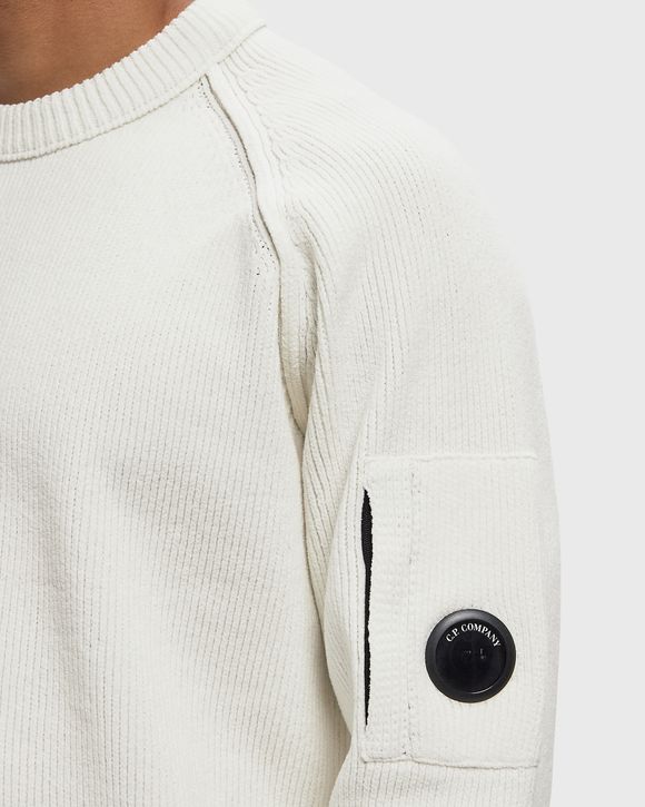 CHENILLE COTTON CREWNECK LENS SWEATER