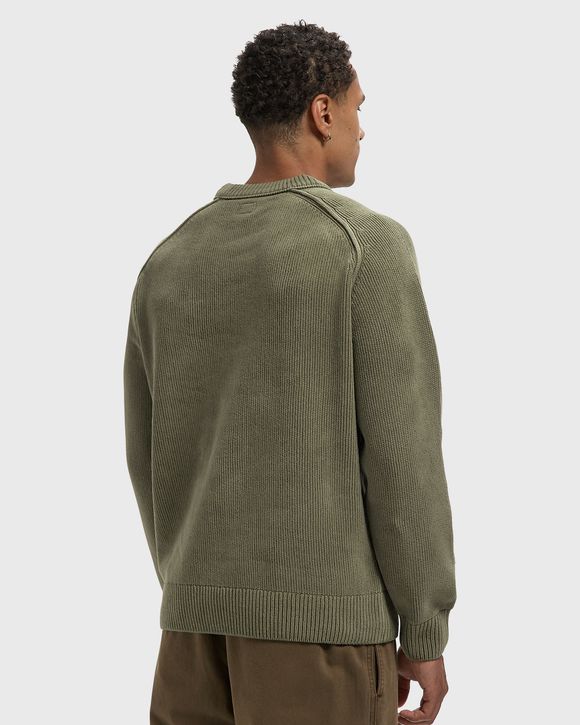 CHENILLE COTTON CREWNECK LENS SWEATER