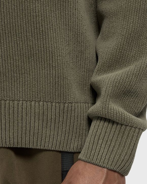 CHENILLE COTTON CREWNECK LENS SWEATER