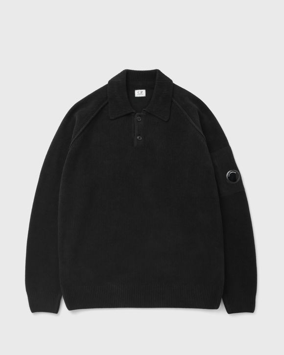 CHENILLE COTTON POLO SWEATER