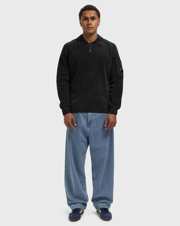 CHENILLE COTTON POLO SWEATER