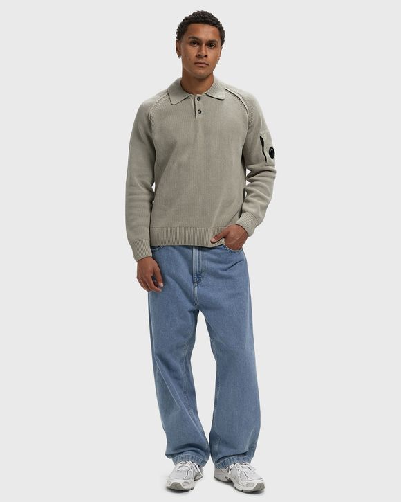 CHENILLE COTTON POLO SWEATER