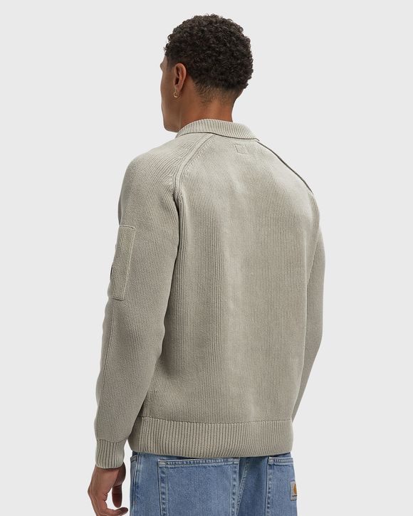 CHENILLE COTTON POLO SWEATER